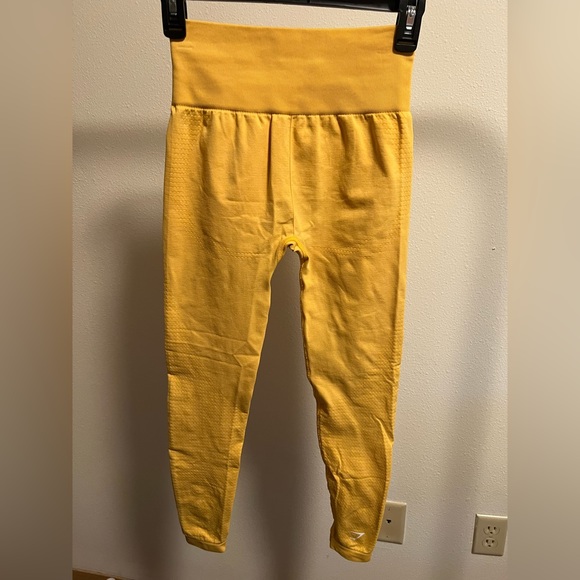 Women's Gymshark Vital Seamless 2.0 Leggings Yellow - Picture 4 of 7